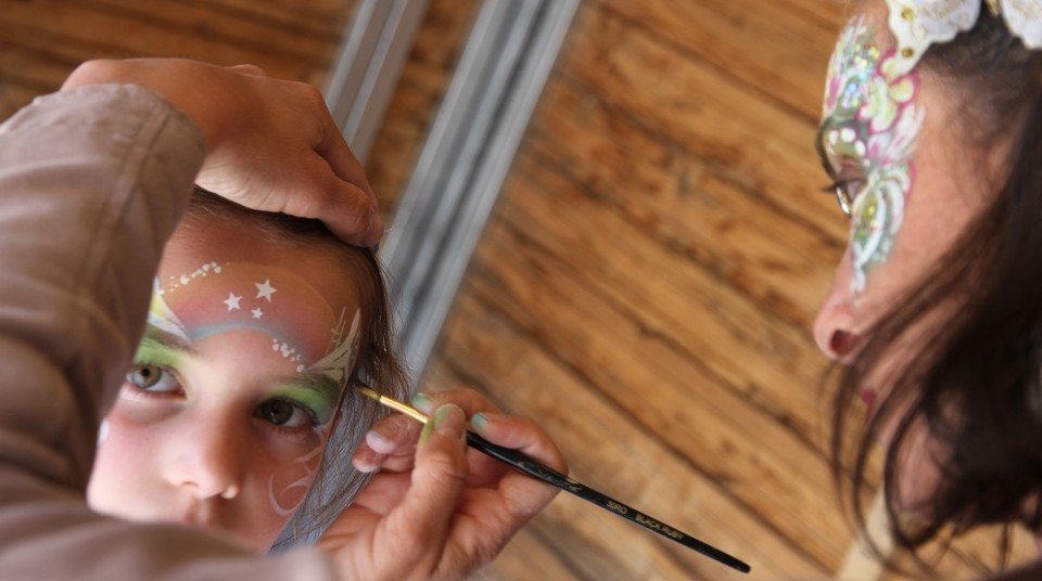 Face painting Morzine