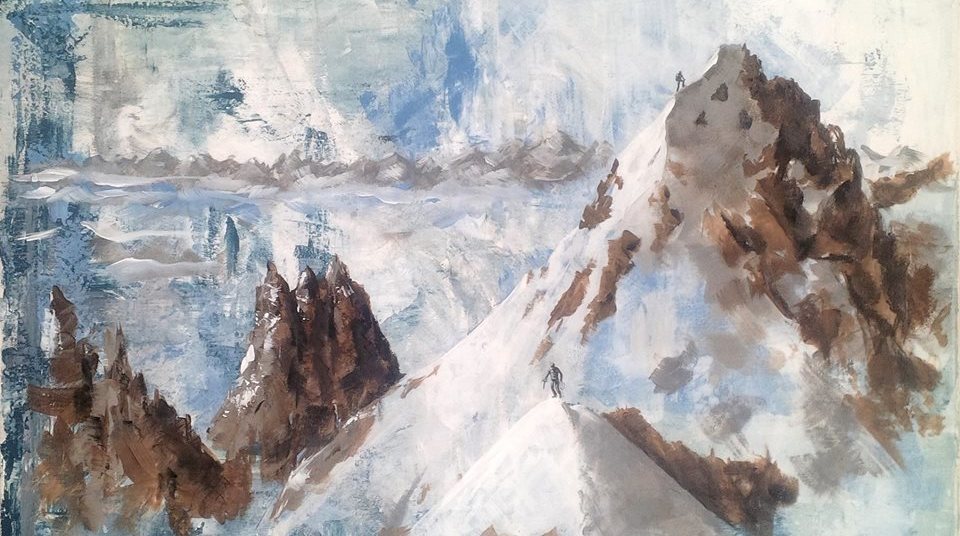Art exhibition & sale: Mt Blanc massif, Chamonix