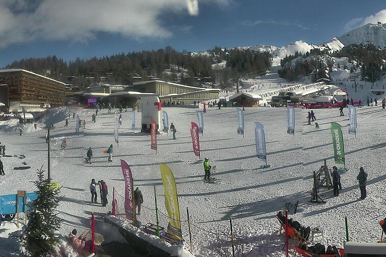 An aerial view of a snowy landscape with a time stamp of 00:23:05