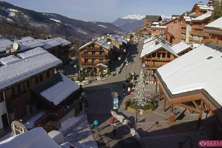 an image of a town square surrounded by buildings
