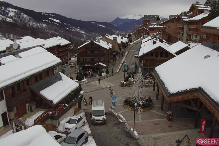 an image of a town square surrounded by buildings