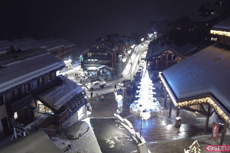 an image of a town square surrounded by buildings