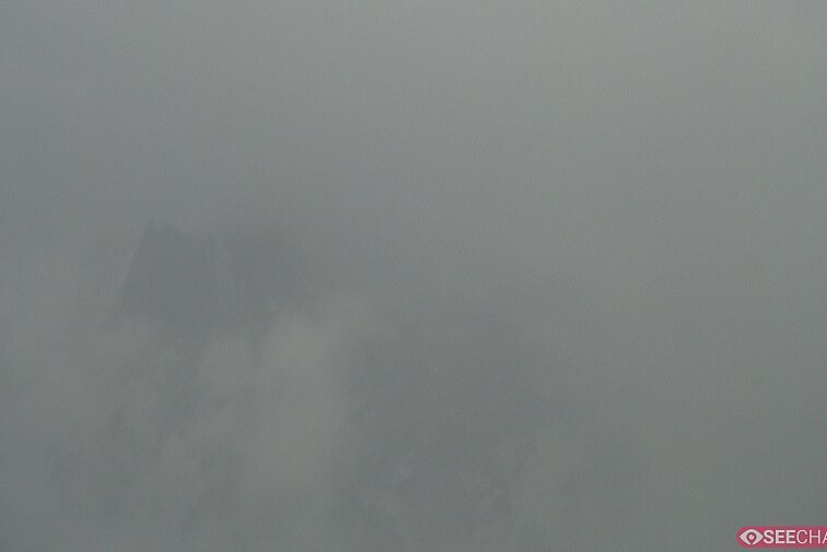 Close-up webcam view of the summit of the Mont Blanc, at a massive 4810 metres