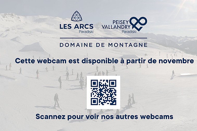 Freestyle action from the Les Arcs snowpark from this webcam at 2150m
