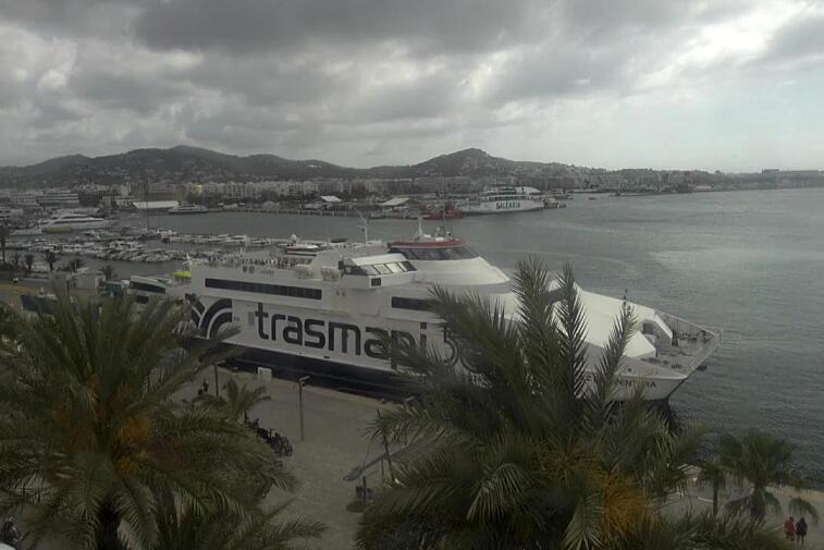 Webcam view over Dalt Vila and port of Ibiza